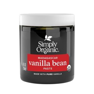 Simply Organic Vanilla Bean Paste | 4 Ounce Jar | Certified Organic & Non-GMO | Rich Warm Aroma for Baking & Cooking | V